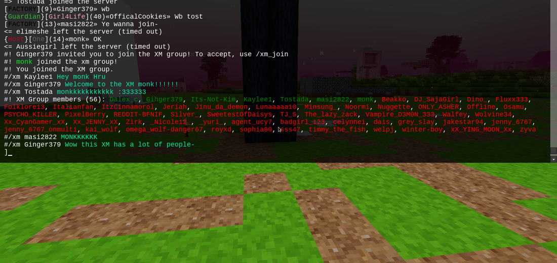 XM Group Chat screenshot